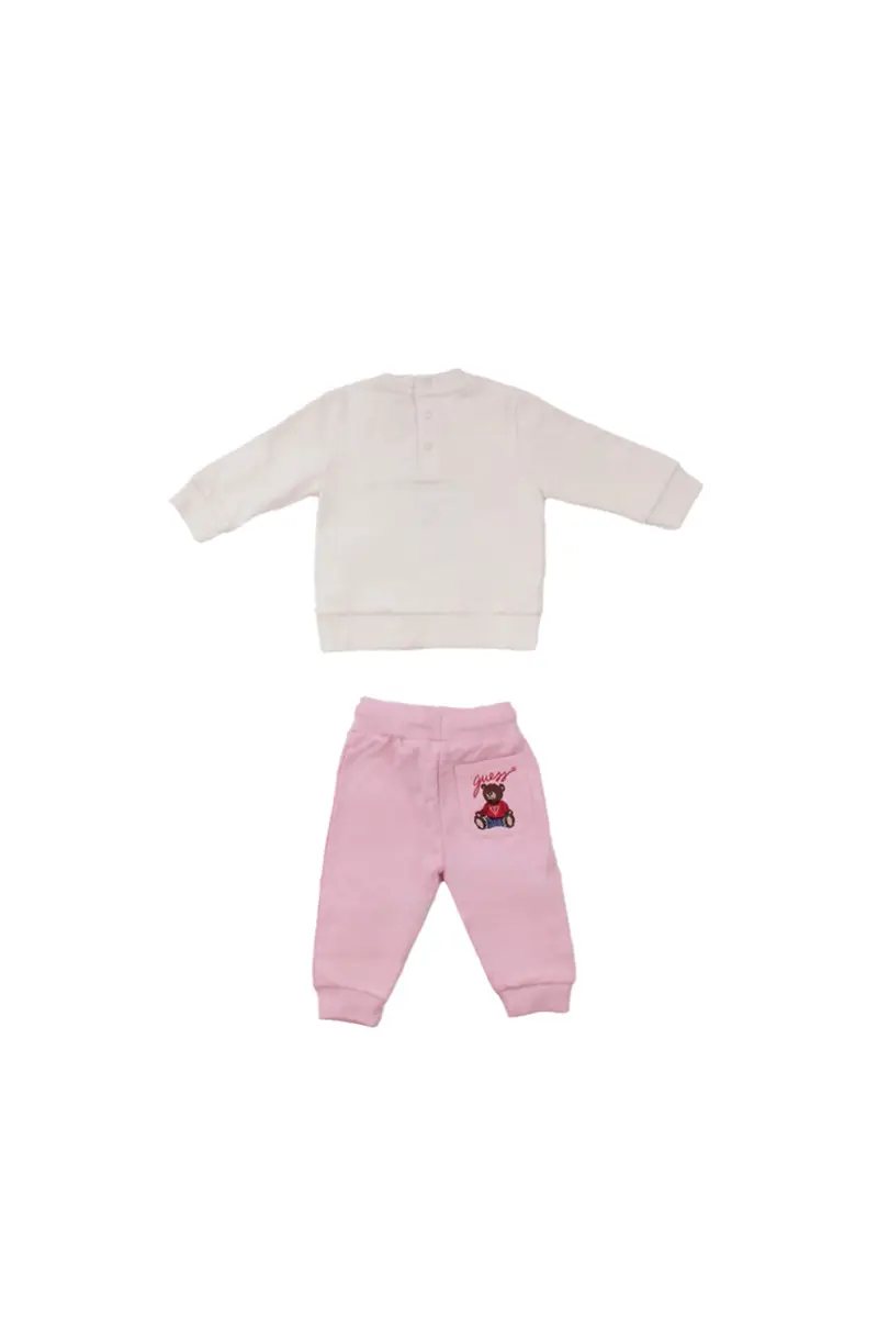 Completo Bambina GUESS Cream Set ls active top active pants miniatura 2