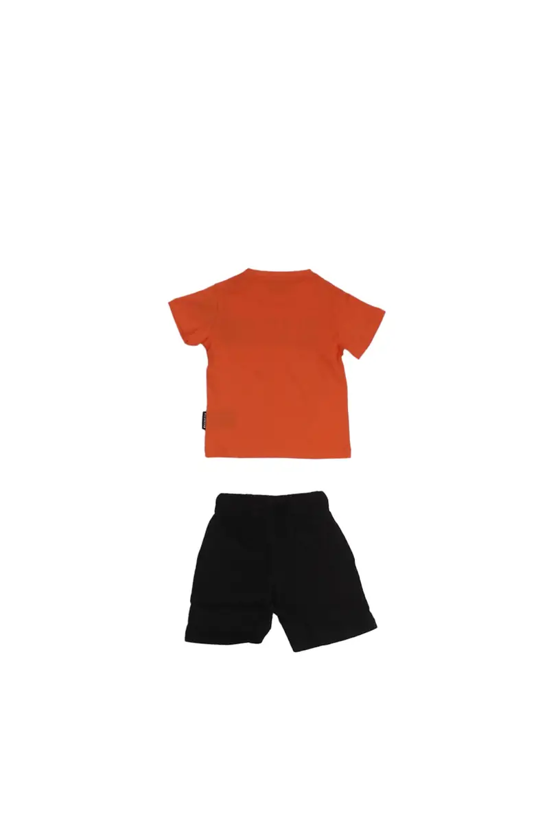 Completo Bambino JOHN RICHMOND Arancio Set t-shirt+bermuda miniatura 2