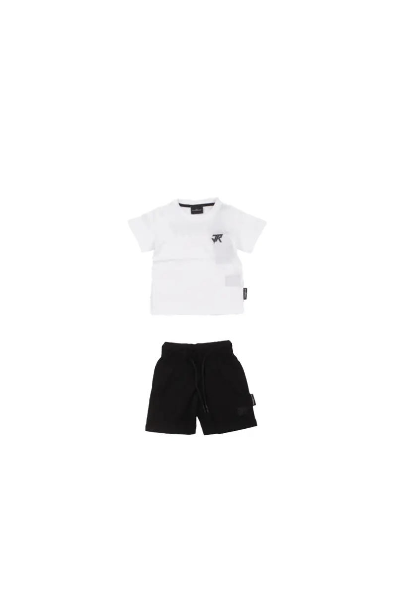 Completo Bambino JOHN RICHMOND Bianco Set t-shirt+bermuda