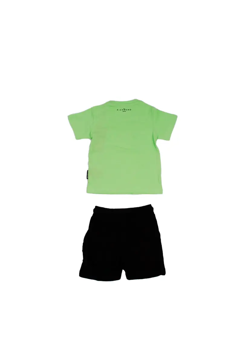 Completo Bambino JOHN RICHMOND Tropical Set t-shirt+bermuda miniatura 2