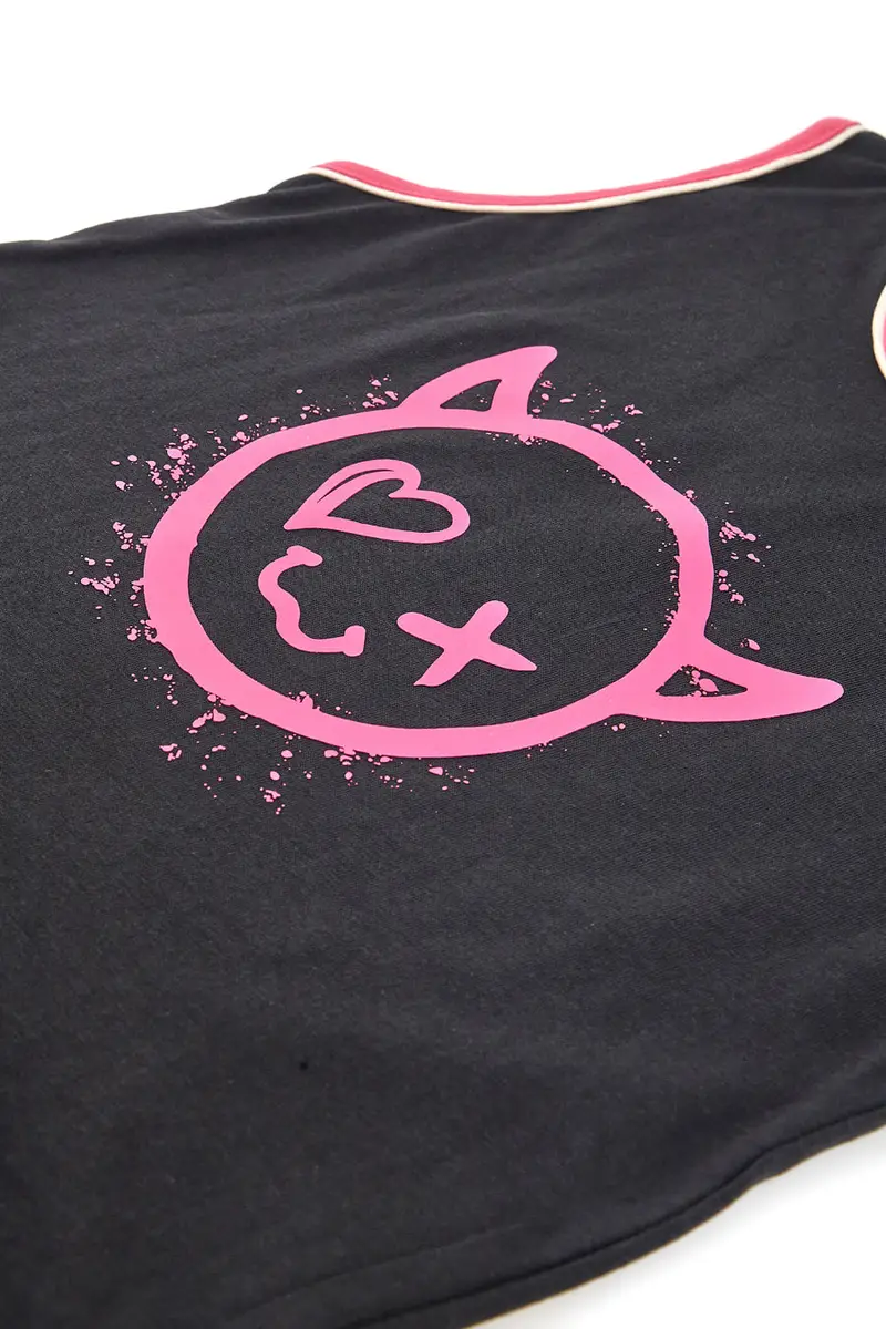 Completo Canotta e Pantaloncini Fuxia e Nero PITT KIDS PT-K-SE-7030 miniatura 3