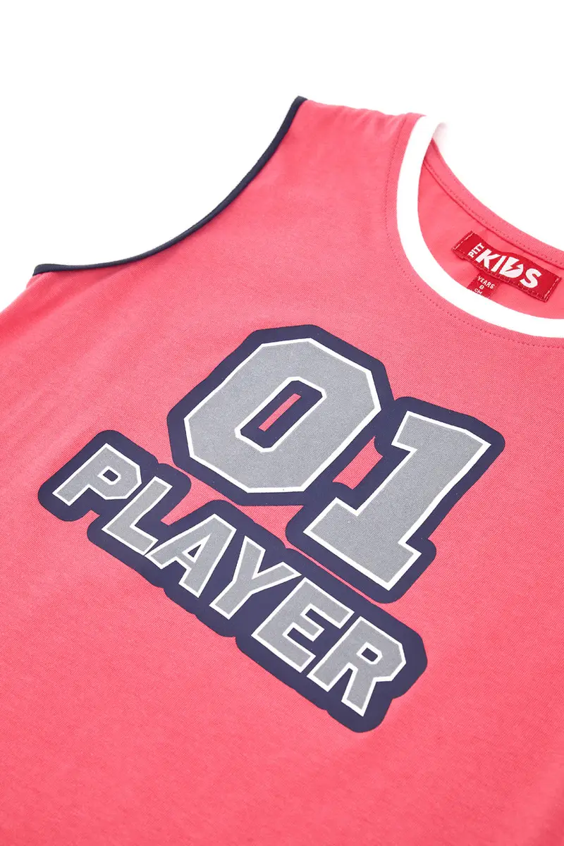 Completo Rosa con Stampa Color Argento Pitt Kids PT-G-SE-05071 miniatura 2