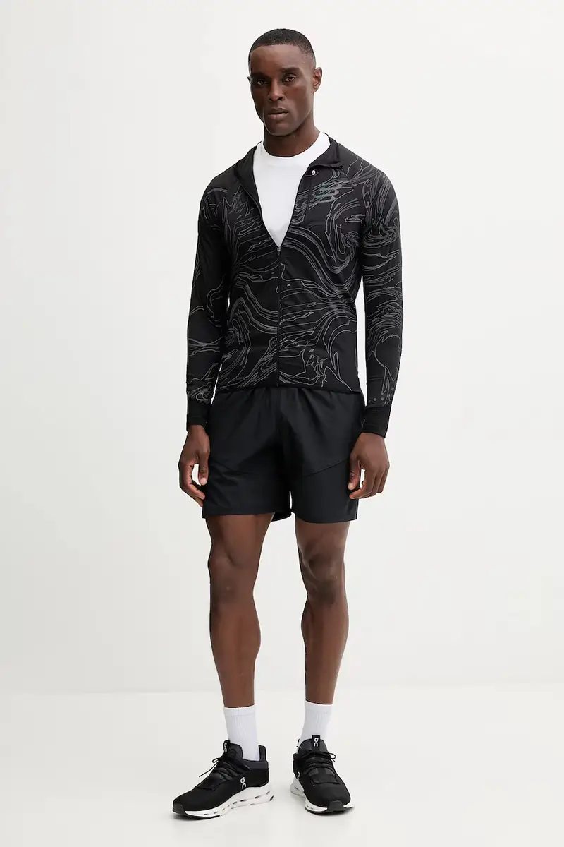 giacca da trekking Hurricane Windproof colore nero AJVM110 miniatura 2