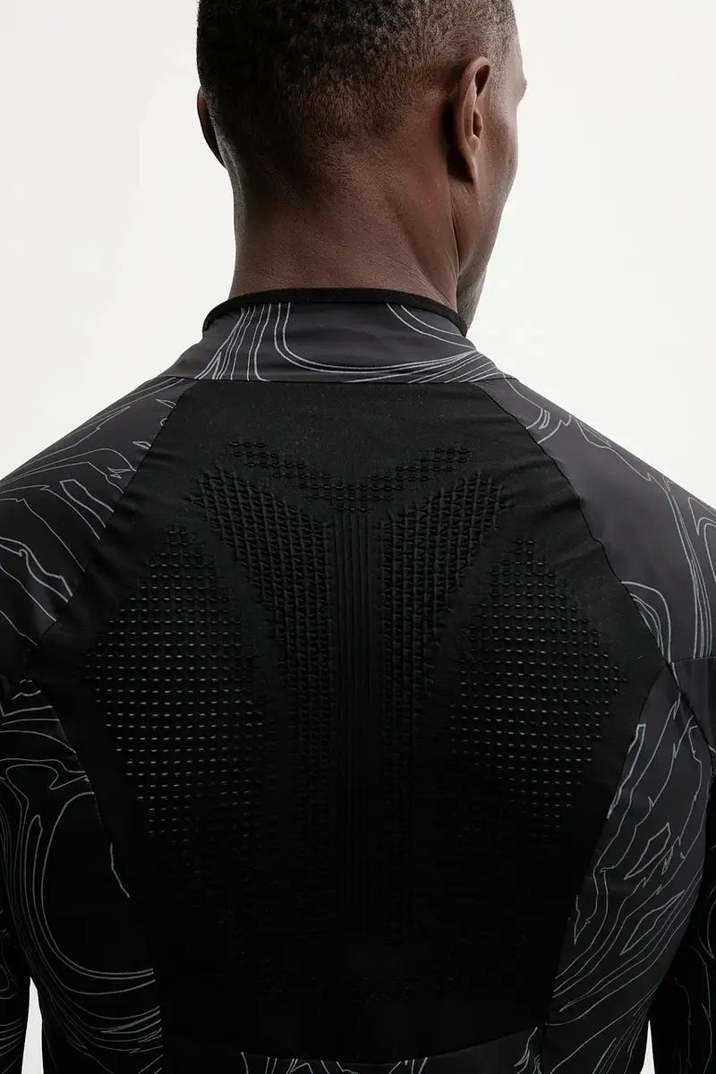 giacca da trekking Hurricane Windproof colore nero AJVM110 miniatura 4