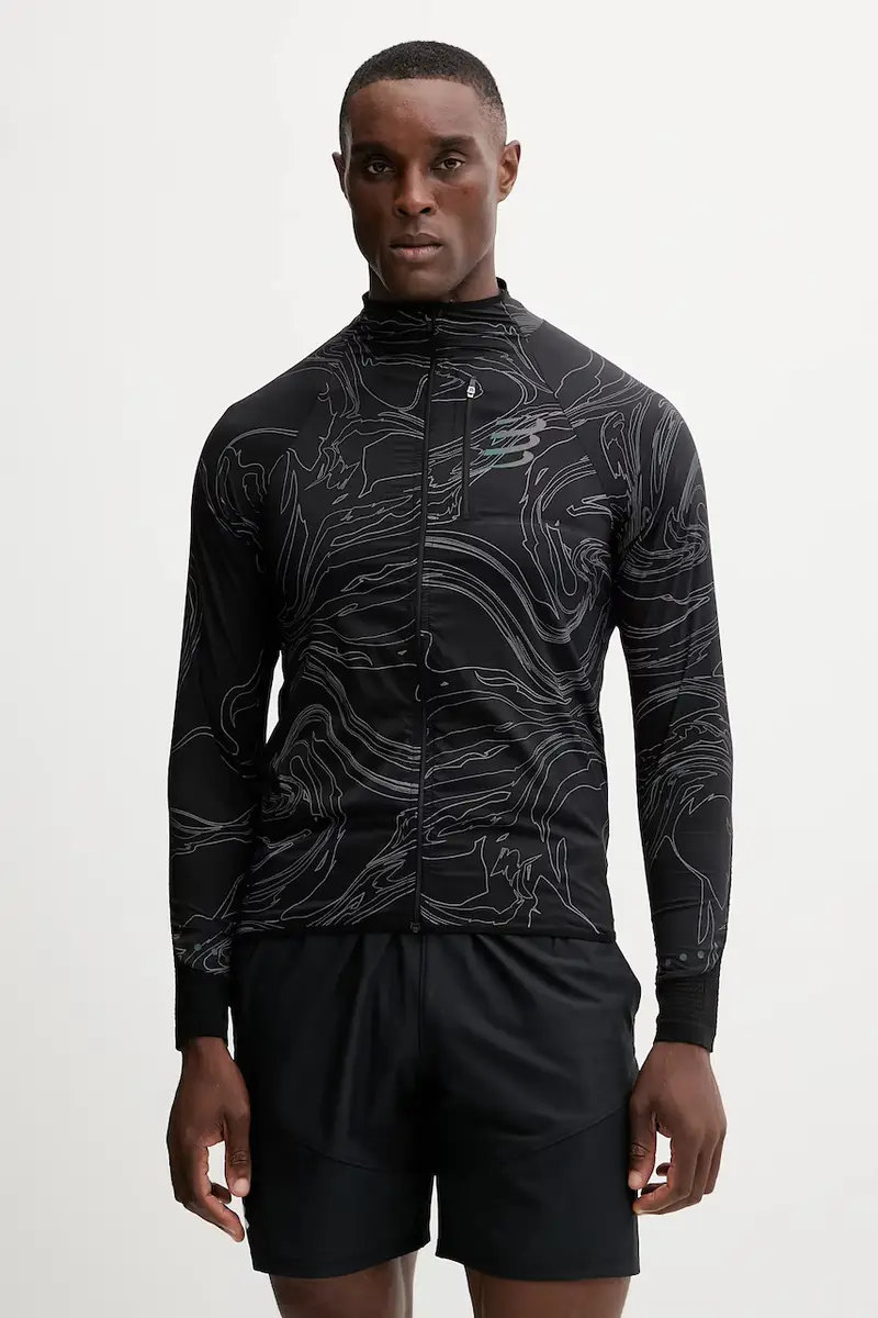 giacca da trekking Hurricane Windproof colore nero AJVM110