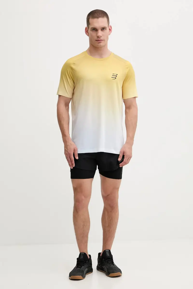 maglietta da corsa Performance colore blu ATSM4920 Giallo miniatura 2