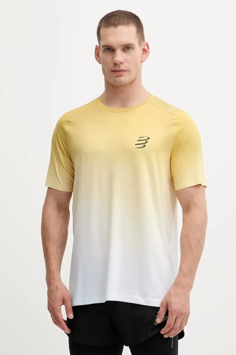 maglietta da corsa Performance colore blu ATSM4920 Giallo
