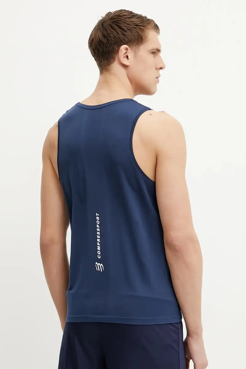 maglietta da corsa Singlet colore blu ATSM743 miniatura 3