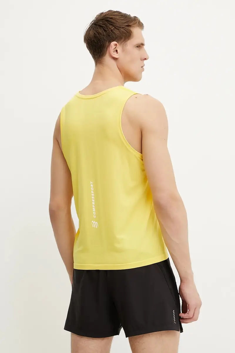 maglietta da corsa Singlet colore giallo ATSM743 miniatura 3