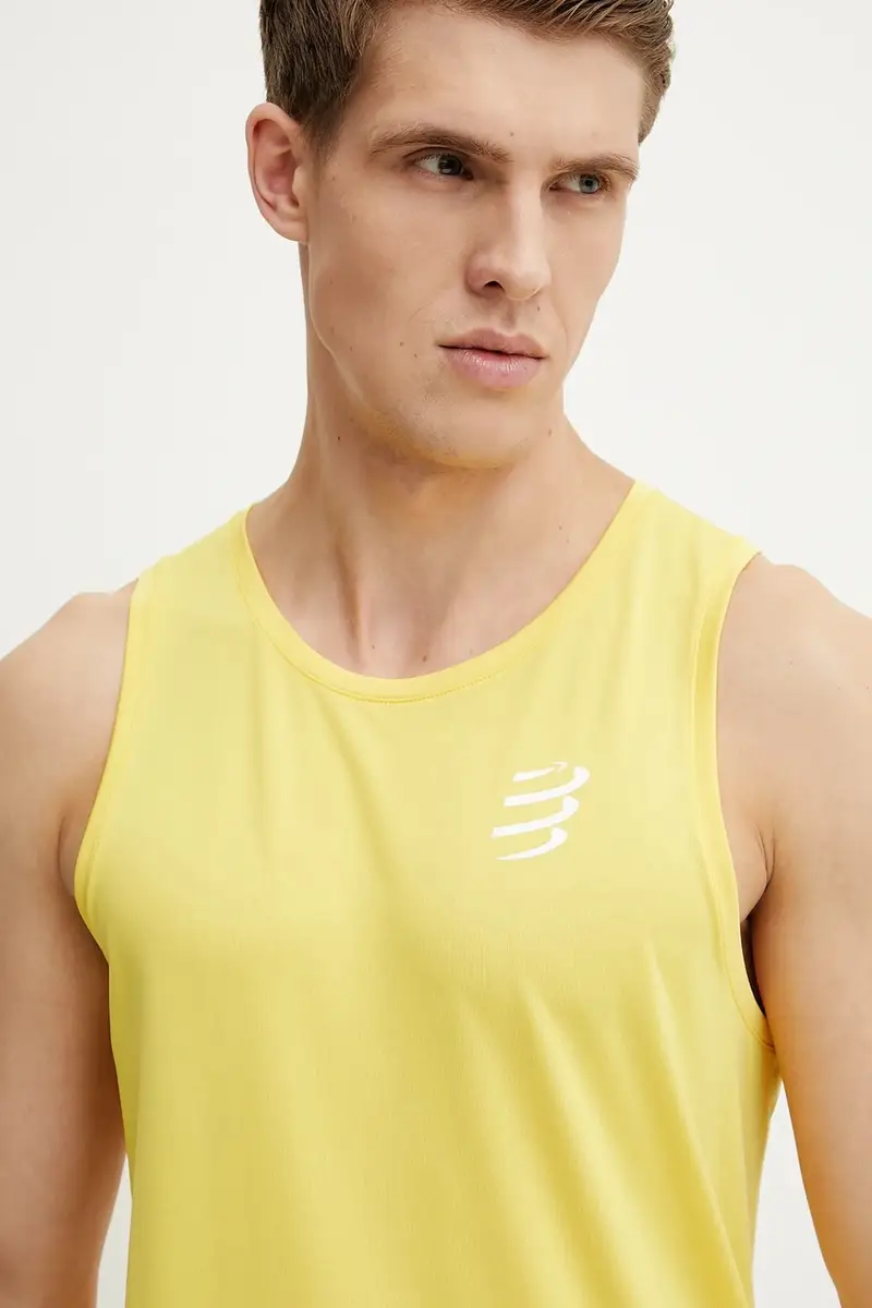 maglietta da corsa Singlet colore giallo ATSM743 miniatura 4