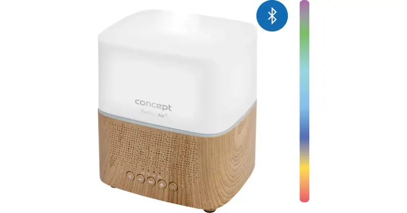 DF2010 Perfect Air Light Wood diffusore di aromi riproduttore e sveglia bluetooth 1 pz