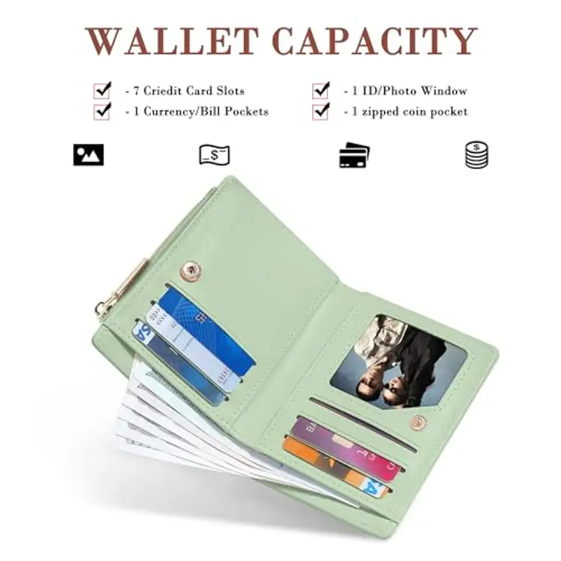 Conisy Portamonete Donna Verde 1985327 miniatura 2