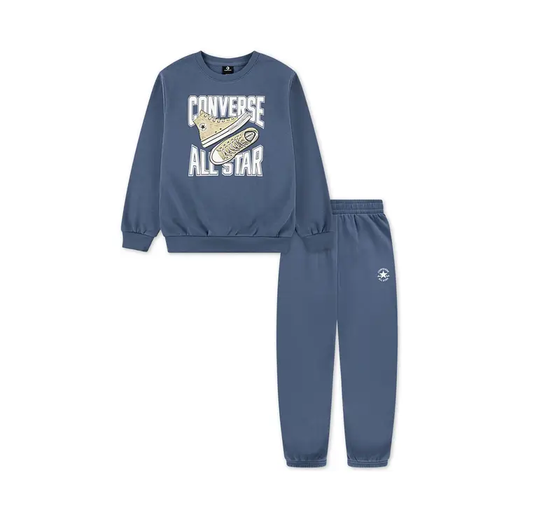All Star Fleece Set Completo da Bambini in Blu Slacker Blue