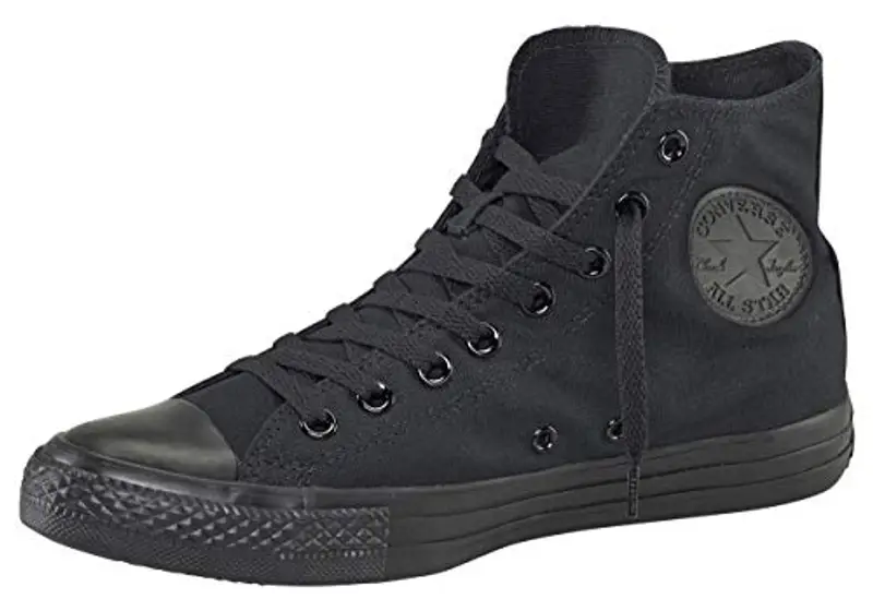 Converse All Star Hi Canvas, Sneaker Uomo, Nero, 36.5 EU confezione da 2