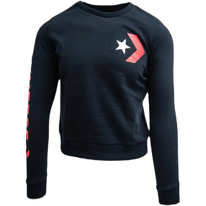 Camicetta Converse cu imprimeu logo. Nero. Donne | Converse