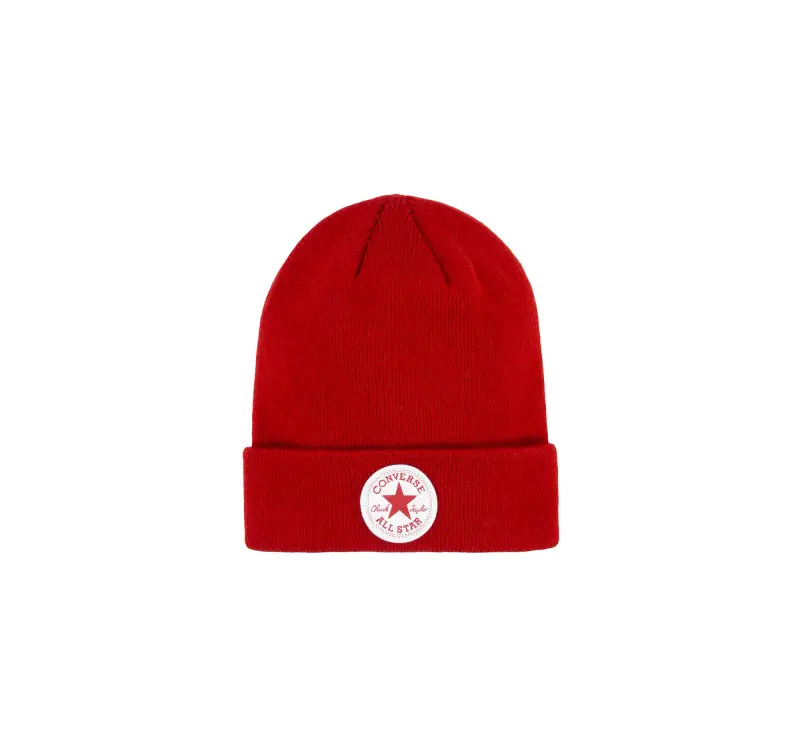 Chuck Patch Watch Cap Beanie Cappello da Bambini in Rosso Enamel Red