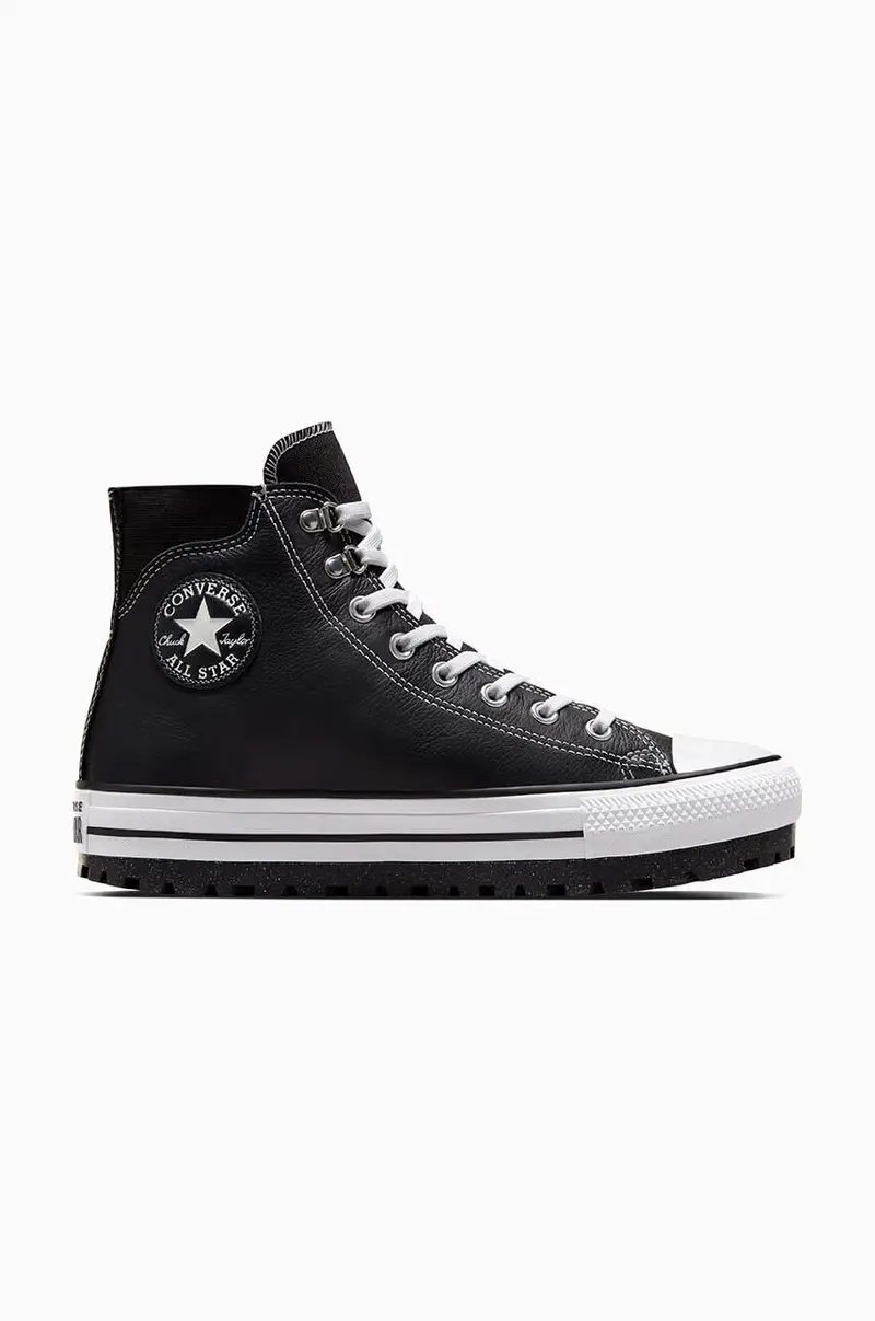 Chuck Taylor All Star City Trek Waterproof Boot Black/ White/ Silver A04480C Nero