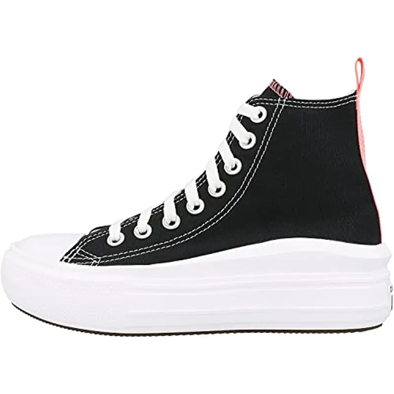 CONVERSE Chuck Taylor all Star Move Canvas Platform, Sneaker, Black/Pink Salt/White, 36 EU miniatura 2