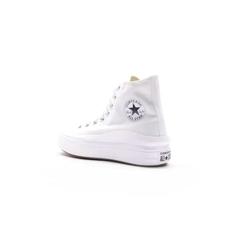 Converse Chuck Taylor All Star Move Sneaker Bianco Donna 568498C miniatura 2