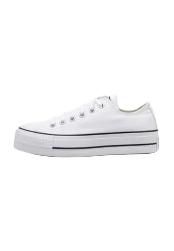 Converse Chuck Taylor Ctas Lift Ox Canvas, Scarpe da Fitness Donna, Bianco (White/Garnet/Navy 102), 41.5 EU