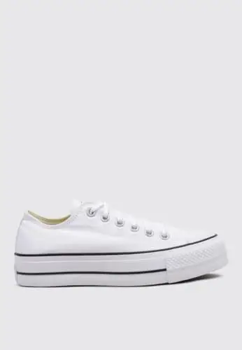 Converse Chuck Taylor Ctas Lift Ox Canvas, Scarpe da Fitness Donna, Bianco (White/Garnet/Navy 102), 41.5 EU miniatura 2