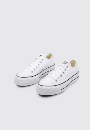 Converse Chuck Taylor Ctas Lift Ox Canvas, Scarpe da Fitness Donna, Bianco (White/Garnet/Navy 102), 41.5 EU miniatura 3