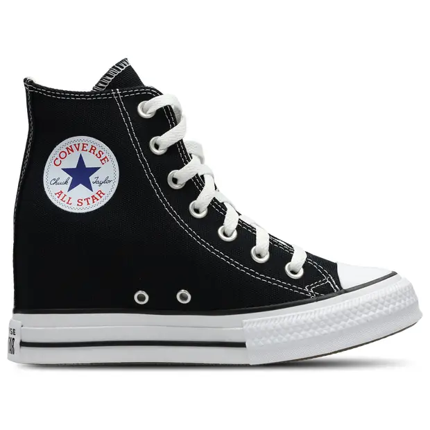 Ctas Wedge Donna - Sneakers Nero - .5 - Tela Black