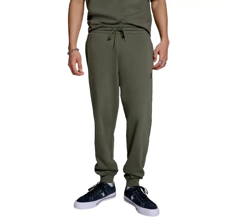 Embroidered Star Chevron Standard-Fit Pants Pantaloni da Uomo in Verde Utility Green