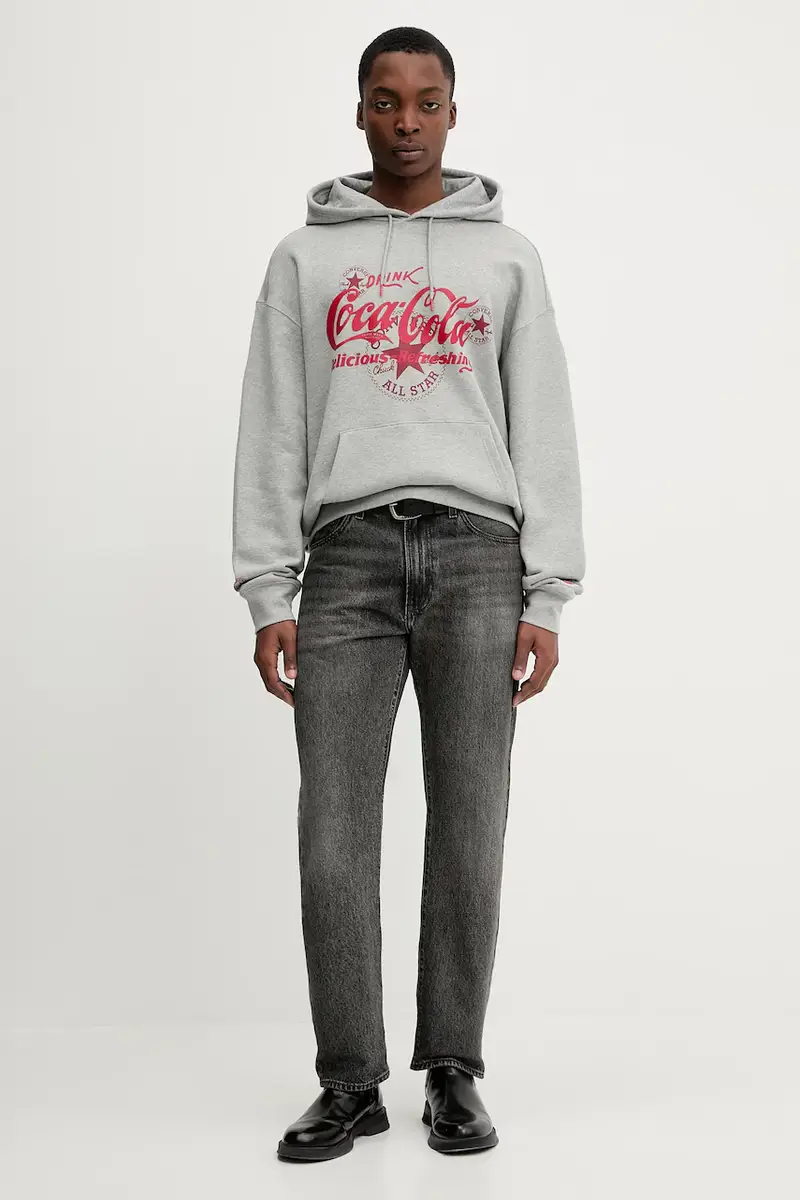 felpa in cotone x Coca Cola Grigio miniatura 2