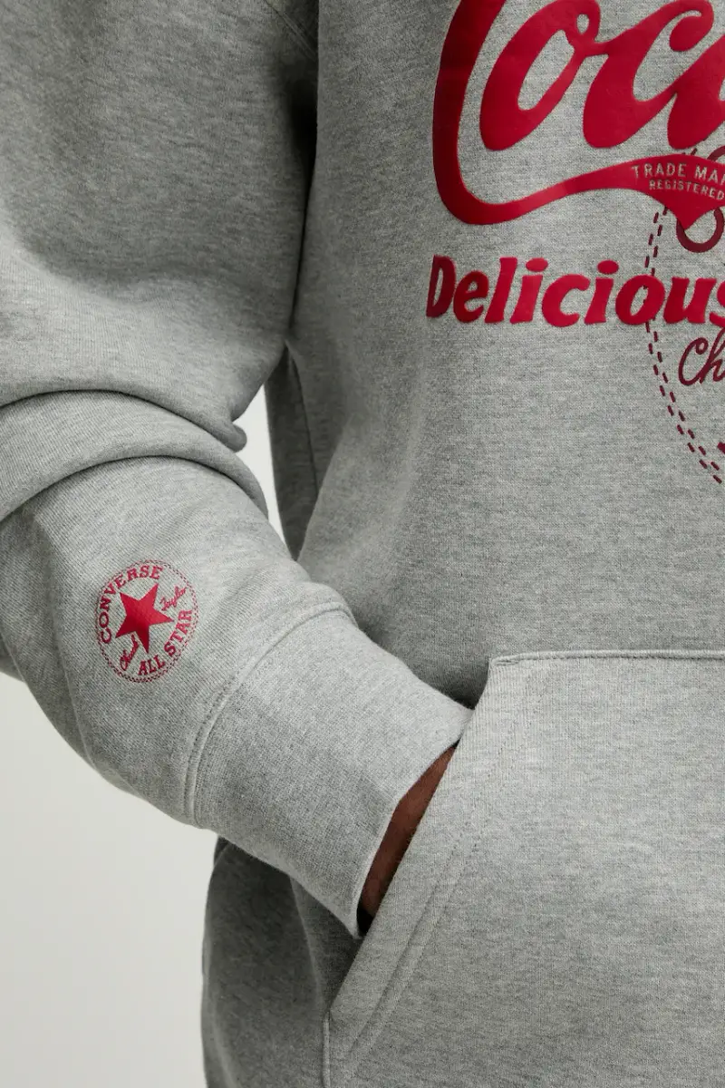 felpa in cotone x Coca Cola Grigio miniatura 5