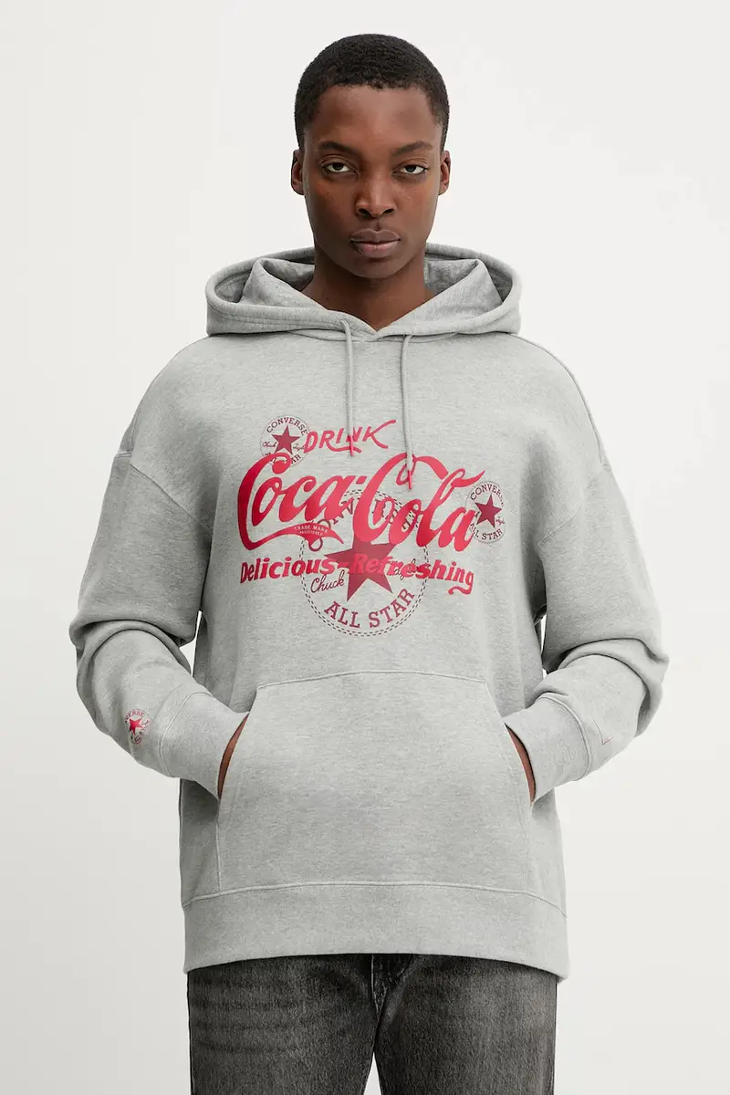 felpa in cotone x Coca Cola Grigio