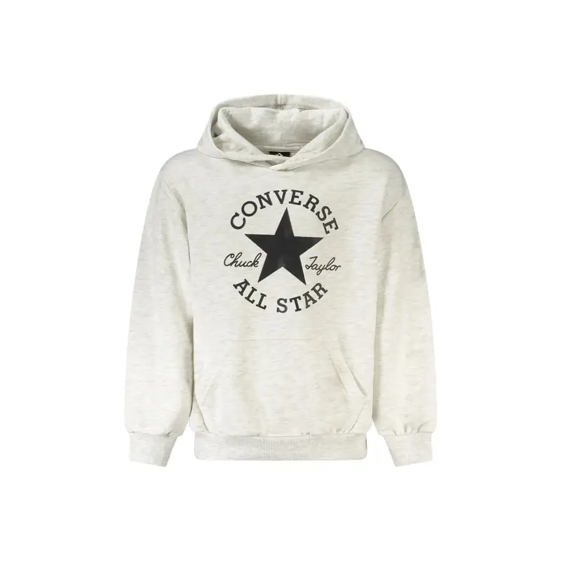 Converse Maglia Maniche Lunghe Unisex Grigia con Cappuccio