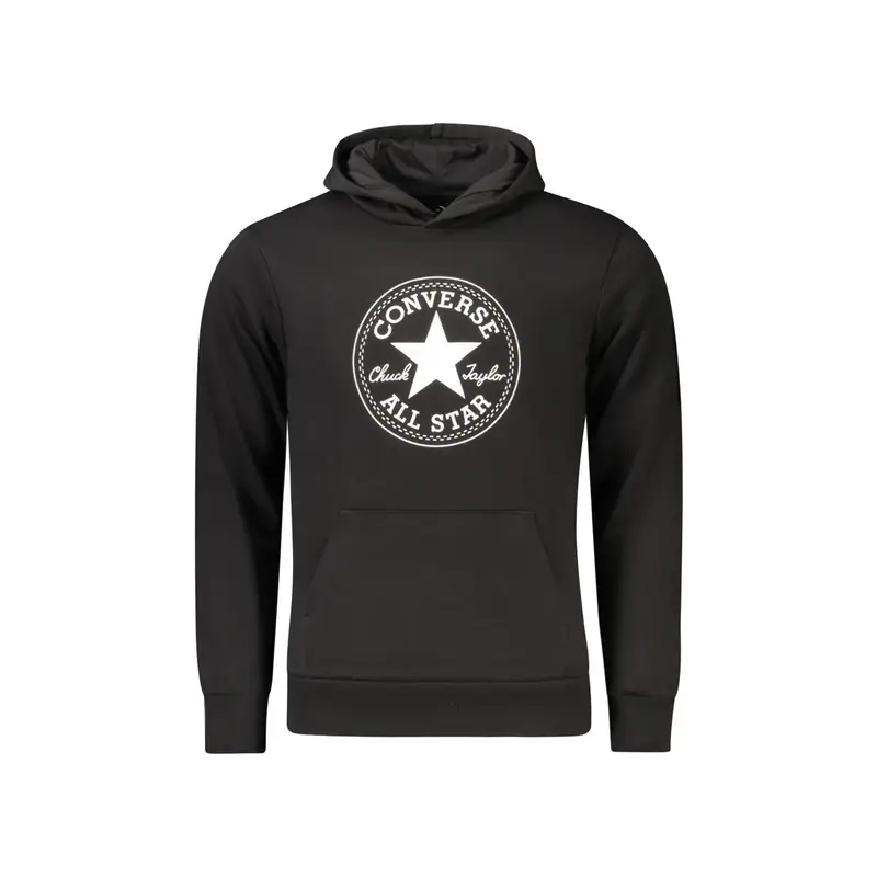 Converse Maglia Maniche Lunghe Unisex Nera con Stampa Logo