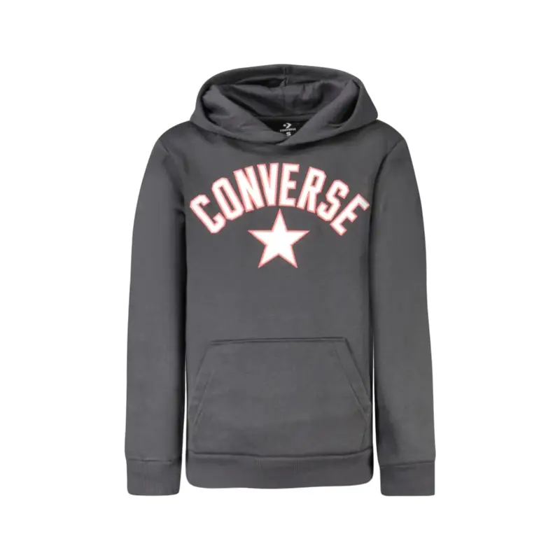 Converse Maglia Maniche Lunghe Unisex Nera con Stampa Logo
