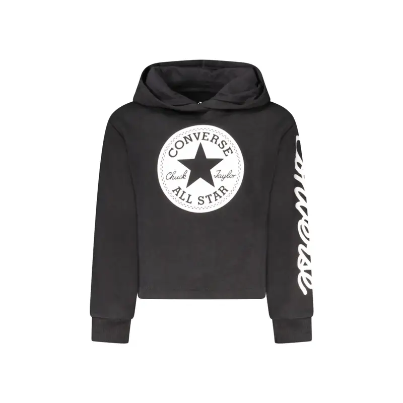 Converse Maglia Maniche Lunghe Unisex Nera con Stampa