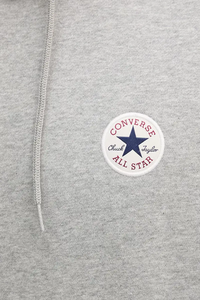 felpa uomo colore grigio con cappuccio con applicazione CVM5K981 miniatura 5