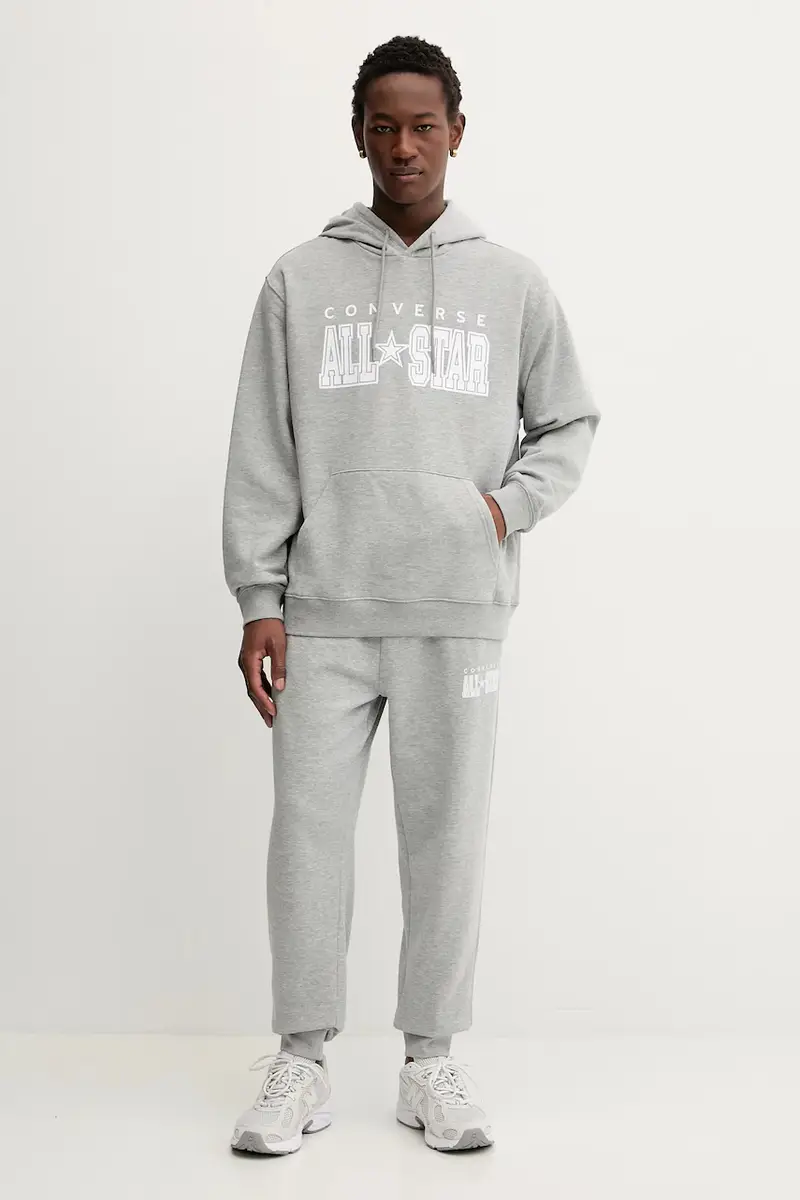 felpa uomo colore grigio con cappuccio CVM5K160 miniatura 2