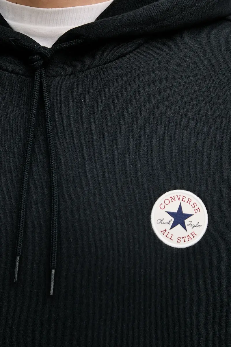 felpa uomo colore nero con cappuccio con applicazione CVM5K981 miniatura 5