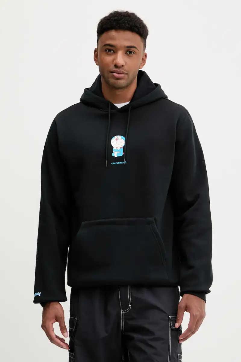 felpa X DORAEMON GRAPHIC colore nero con cappuccio 10028895.A01 miniatura 4