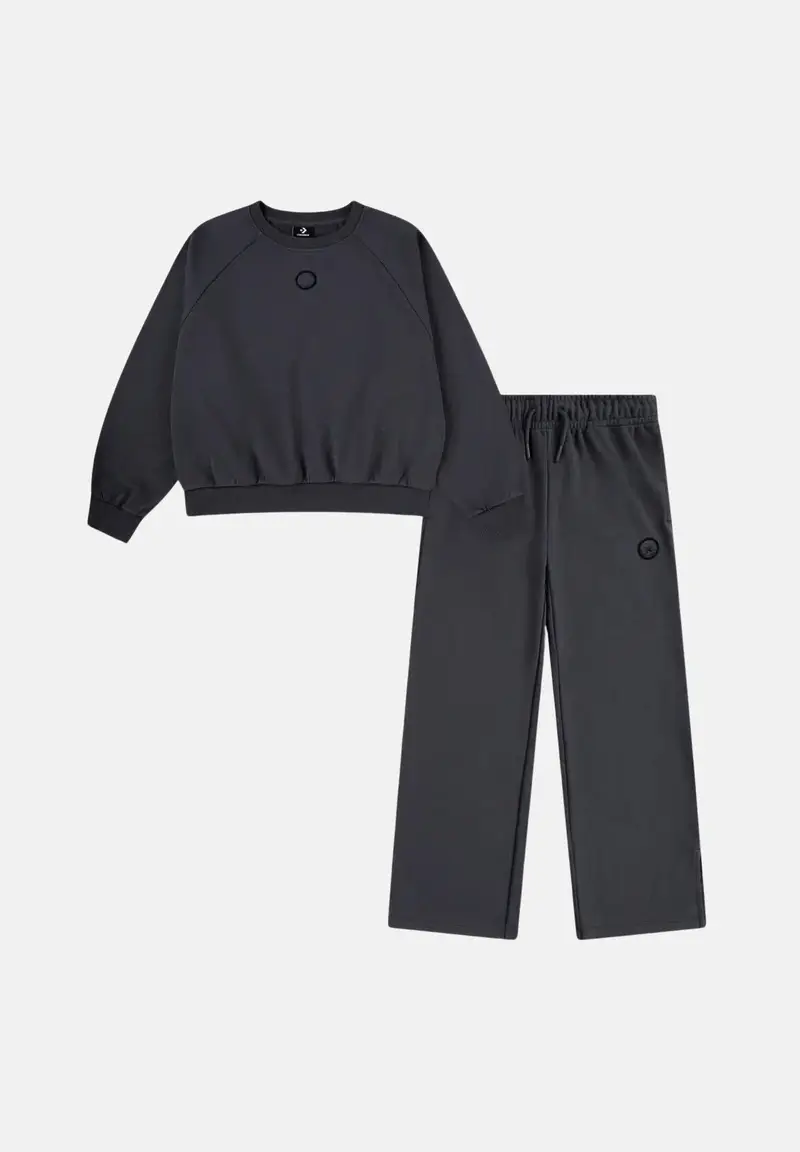 JORDAN Tuta grigia da bambina con logo