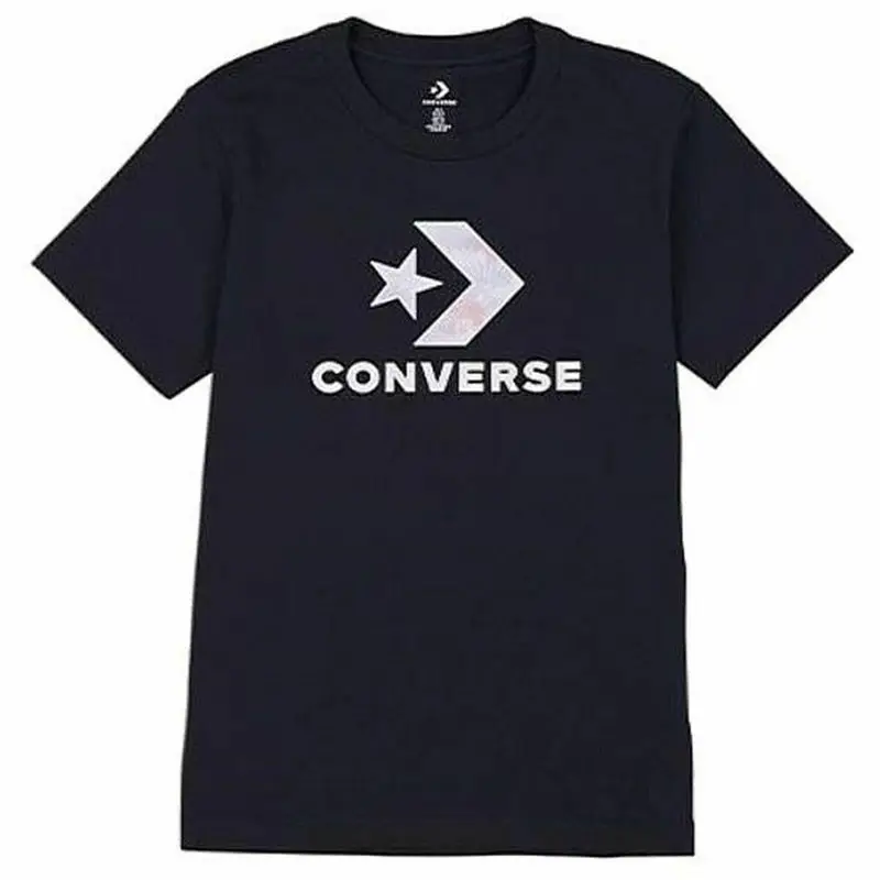 Maglia a Maniche Corte Donna Converse Seasonal Star Chevron Nero | Converse