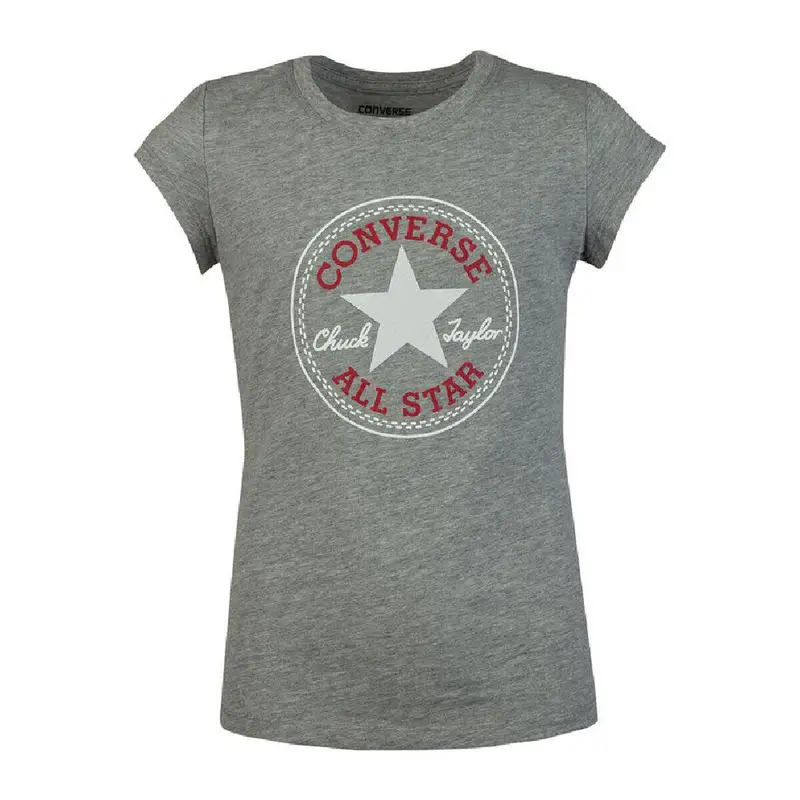 Maglia a Maniche Corte per Bambini Converse Timeless Chuck Patch G Grigio | Converse