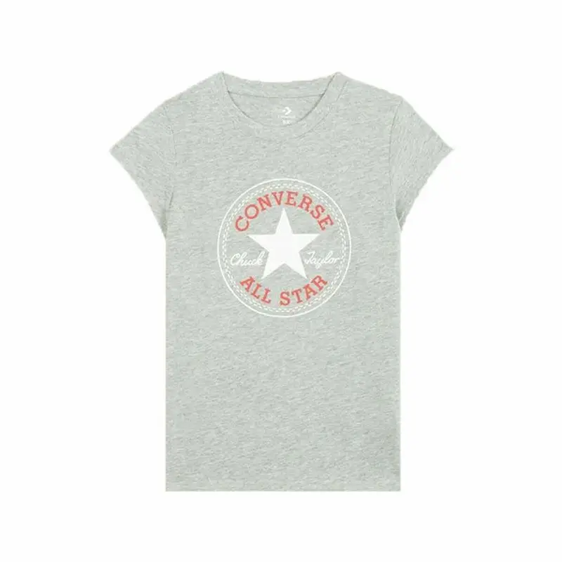 Maglia a Maniche Corte per Bambini Converse Timeless Chuck Patch Grigio scuro | Converse Multi