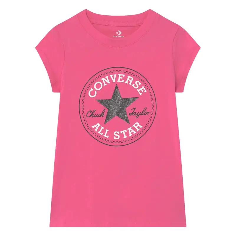 Maglia a Maniche Corte per Bambini Converse Timeless Rosa | Converse
