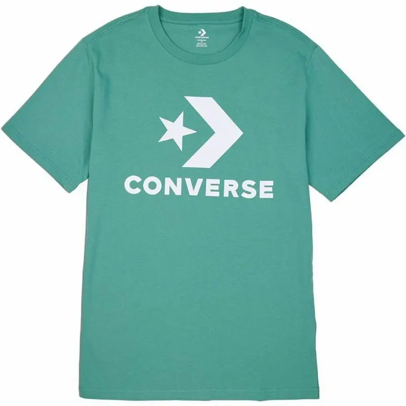 Maglia a Maniche Corte Unisex Converse Standard Fit Center Front Large Verde | Converse