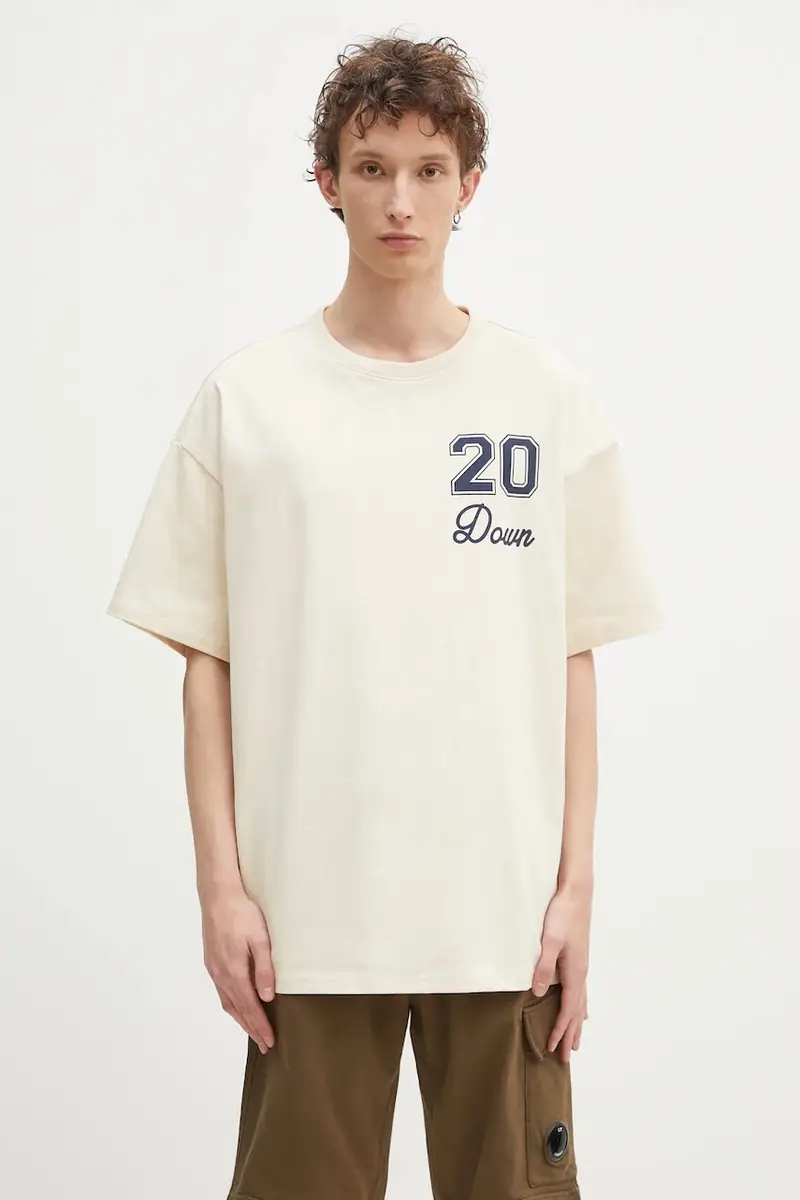 maglietta in cotone Converse x Patta Gold Standard TShirt uomo colore beige 10028296A01