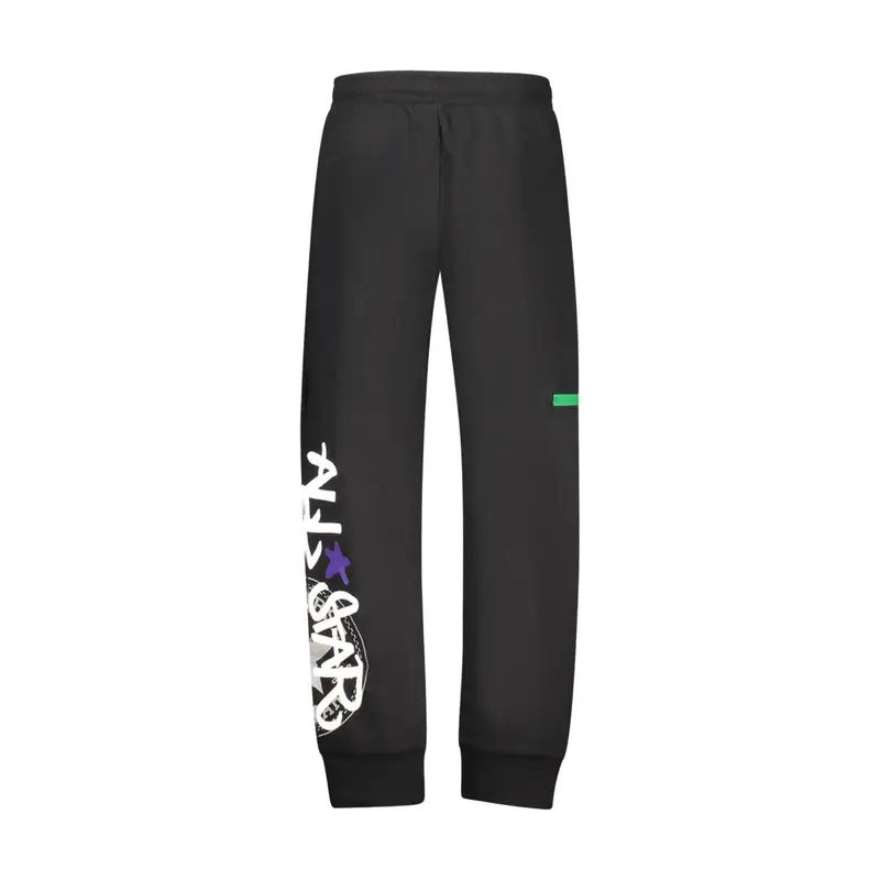 Pantaloni Unisex Neri Stampa Logo Nero miniatura 2