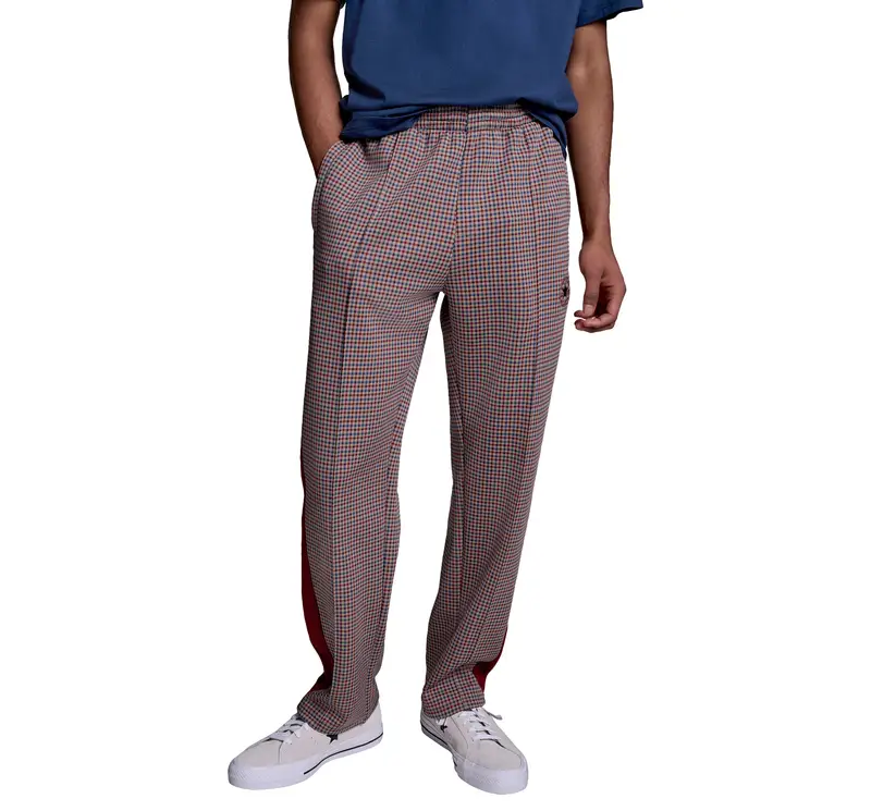 Retro Chuck Taylor Checkered Pants Pantaloni da Uomo in Rosso Rottin Apple Multi