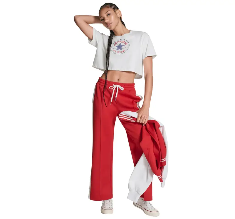 Retro Chuck Taylor Track Pants Pantaloni da Donna in Rosso Red