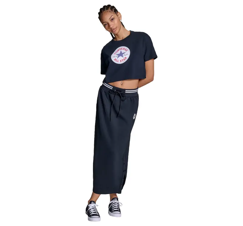 Retro Chuck Taylor Track Skirt Pantaloni da Donna in Nero Black